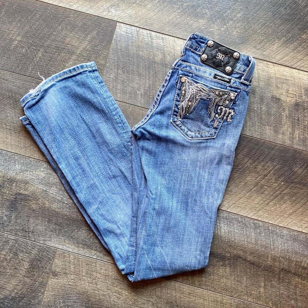 Miss Me Jeans Easy Boot Designed for Buckle